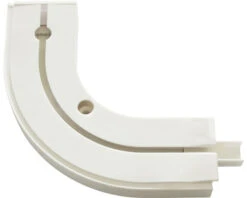 GARDINIA Ronde Bocht 90° Voor Enkelsporige Gordijnrails 2 Stuks