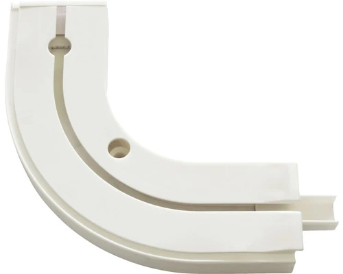 GARDINIA Ronde Bocht 90° Voor Enkelsporige Gordijnrails 2 Stuks 1 GARDINIA Ronde Bocht 90° Voor Enkelsporige Gordijnrails 2 Stuks