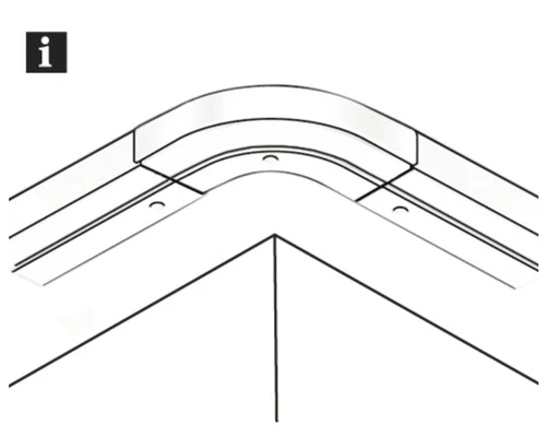 GARDINIA Ronde Bochtverlenging 90° Voor Enkelsporige Gordijnrails 3 GARDINIA Ronde Bochtverlenging 90° Voor Enkelsporige Gordijnrails - Afbeelding 3