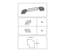 GARDINIA Ronde Bocht 90° Voor Dubbelsporige Gordijnrails 2 Stuks -hornbach winkel DV 8 0424657 03 4c DE 20211125124552