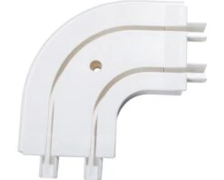 GARDINIA Ronde Bochtverlenging 90° Voor Dubbelsporige Gordijnrails