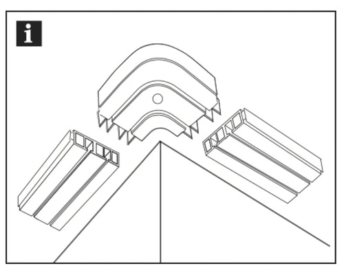 GARDINIA Ronde Bochtverlenging 90° Voor Dubbelsporige Gordijnrails 4 GARDINIA Ronde Bochtverlenging 90° Voor Dubbelsporige Gordijnrails - Afbeelding 4