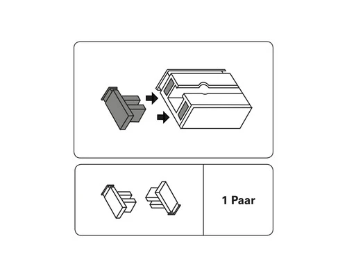 GARDINIA Eindkap Voor Enkelsporige Gordijnrails 2 Stuks 3 GARDINIA Eindkap Voor Enkelsporige Gordijnrails 2 Stuks - Afbeelding 3