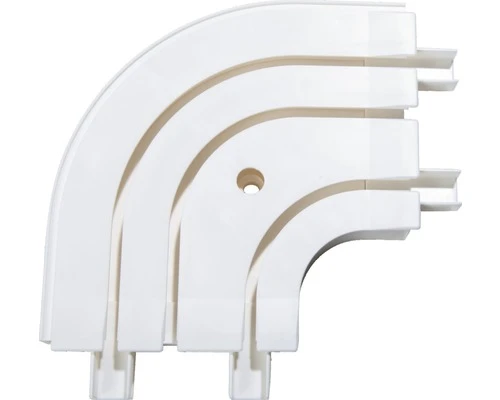 GARDINIA Ronde Bochtverlenging 90° Voor Driesporige Gordijnrails 1 GARDINIA Ronde Bochtverlenging 90° Voor Driesporige Gordijnrails