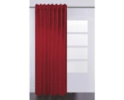 SOLEVITO Gordijn Met Plooiband Velvet Rood 140x280 Cm