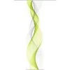 HOME FASHION Paneelgordijn Opalia Wit/groen 60x245 Cm