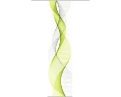 HOME FASHION Paneelgordijn Opalia Wit/groen 60x245 Cm