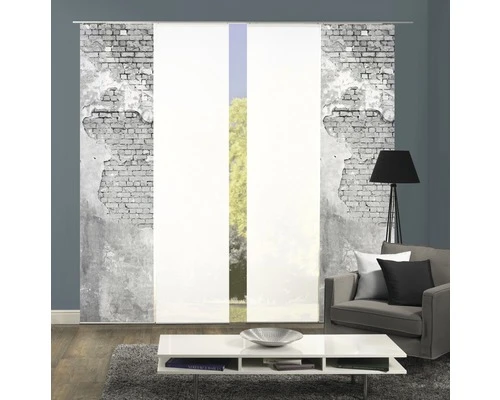 HOME FASHION Paneelgordijn Wallona Grijs 60x245 Cm Set Van 4 2 HOME FASHION Paneelgordijn Wallona Grijs 60x245 Cm Set Van 4 - Afbeelding 2