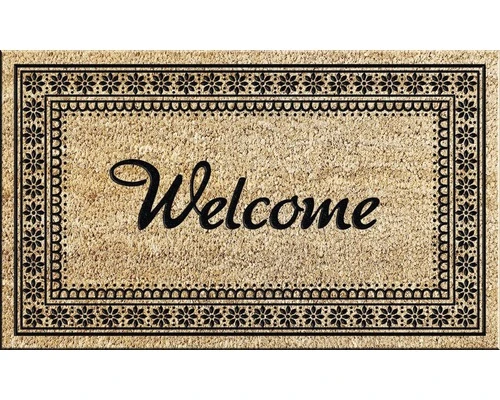 MD ENTREE Kokosmat Finesse Flower Welcome 45x75 Cm 1 MD ENTREE Kokosmat Finesse Flower Welcome 45x75 Cm