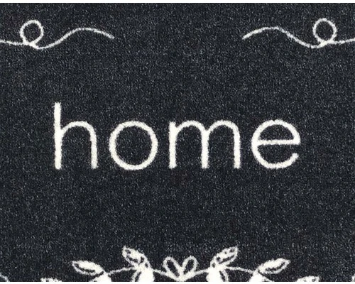 MD ENTREE Schoonloopmat Ambiance Home Flower Zwart 50x75 Cm 2 MD ENTREE Schoonloopmat Ambiance Home Flower Zwart 50x75 Cm - Afbeelding 2