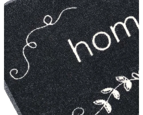 MD ENTREE Schoonloopmat Ambiance Home Flower Zwart 50x75 Cm 3 MD ENTREE Schoonloopmat Ambiance Home Flower Zwart 50x75 Cm - Afbeelding 3