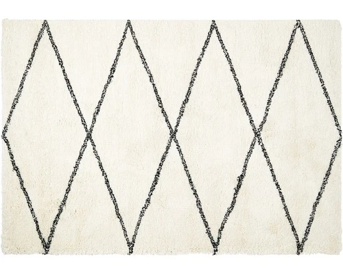 Vloerkleed Odra Ruit Wit/zwart 160x230 Cm 2 Vloerkleed Odra Ruit Wit/zwart 160x230 Cm - Afbeelding 2