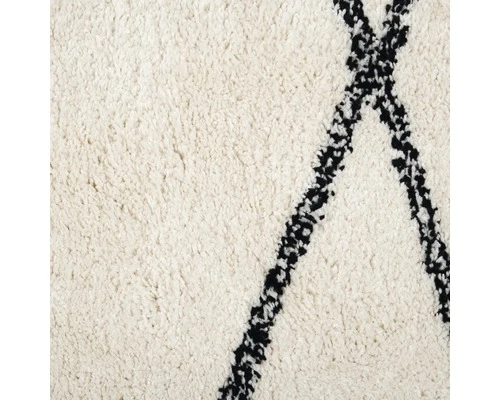 Vloerkleed Odra Ruit Wit/zwart 160x230 Cm 3 Vloerkleed Odra Ruit Wit/zwart 160x230 Cm - Afbeelding 3