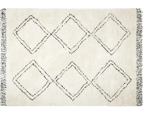 Vloerkleed Royal Vierkant Wit/zwart 160x230 Cm 2 Vloerkleed Royal Vierkant Wit/zwart 160x230 Cm - Afbeelding 2