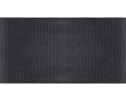 Deurmat Rubber Blokken Zwart 60x90 Cm
