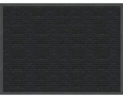 Deurmat Ribs Durable Zwart 90x120 Cm