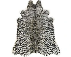 UNIQUE LIVING Vloerkleed Cheeta Zwart/wit 90x100 Cm