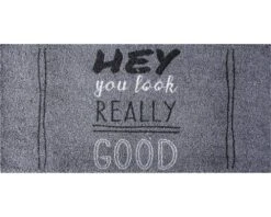MD ENTREE Deurmat Vision You Look Good Antraciet 40x80 Cm