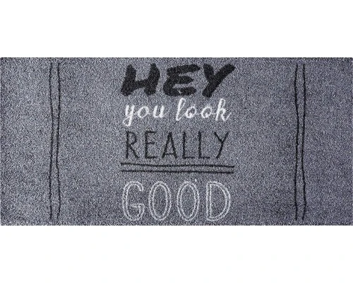 MD ENTREE Deurmat Vision You Look Good Antraciet 40x80 Cm 1 MD ENTREE Deurmat Vision You Look Good Antraciet 40x80 Cm