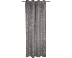 Verduisterend Gordijn Met Ringen Lijnen Taupe 135x245 Cm