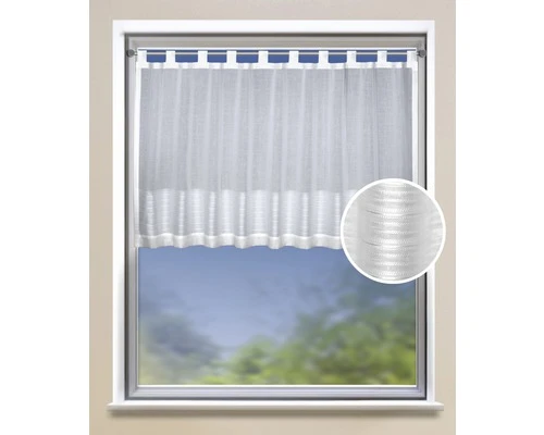 Vitrage Mine Wit 80x140 Cm 2 Vitrage Mine Wit 80x140 Cm - Afbeelding 2