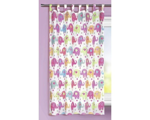 Gordijn Met Lussen Elefant Wit 135x160 Cm 2 Gordijn Met Lussen Elefant Wit 135x160 Cm - Afbeelding 2