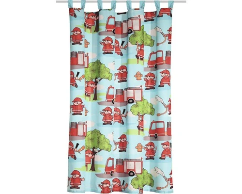 Gordijn Met Lussen Brandweer Blauw 140x160 Cm 1 Gordijn Met Lussen Brandweer Blauw 140x160 Cm
