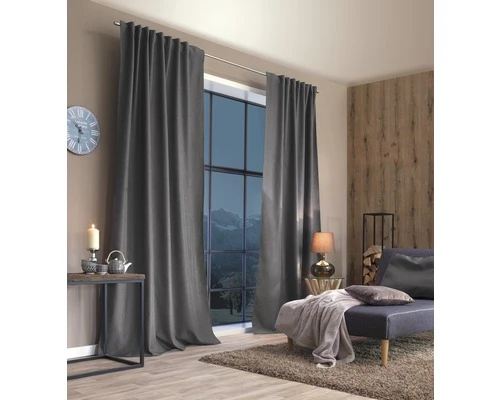 HOME FASHION Isolerend Gordijn Met Plooiband Eskimo Grijs 135x245 Cm 2 HOME FASHION Isolerend Gordijn Met Plooiband Eskimo Grijs 135x245 Cm - Afbeelding 2