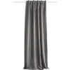 HOME FASHION Verduisterend Isolerend Geluidswerend Gordijn Met Plooiband Grijs 135x245 Cm