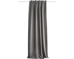 HOME FASHION Verduisterend Isolerend Geluidswerend Gordijn Met Plooiband Grijs 135x245 Cm