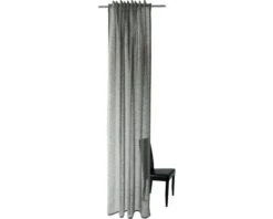 HOMING Gordijn Met Plooiband Oskar Antraciet 140x245 Cm