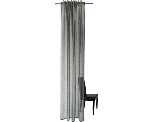 HOMING Gordijn Met Plooiband Oskar Antraciet 140x245 Cm 1 HOMING Gordijn Met Plooiband Oskar Antraciet 140x245 Cm
