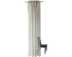 HOMING Gordijn Met Plooiband Oskar Taupe 140x245 Cm
