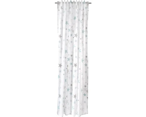 HOMING Gordijn Met Plooiband Stars Blauw 140x245 Cm 2 HOMING Gordijn Met Plooiband Stars Blauw 140x245 Cm - Afbeelding 2