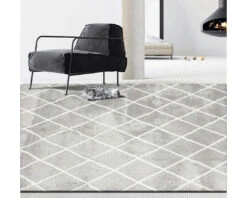 SOLEVITO Vloerkleed Stream Ruiten Lichtgrijs 160x230 Cm -hornbach winkel DV 8 10396727 04 4c DE 20210616122640