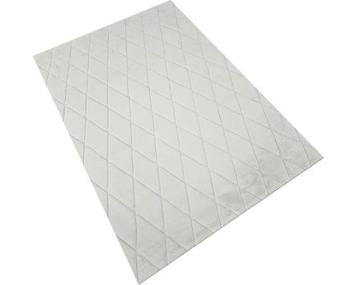 SOLEVITO Vloerkleed Romance Ruit 3D Wit 160x230 Cm 2 SOLEVITO Vloerkleed Romance Ruit 3D Wit 160x230 Cm - Afbeelding 2