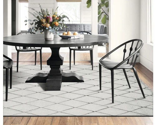 SOLEVITO Vloerkleed Romance Ruit 3D Grijs 160x230 Cm 3 SOLEVITO Vloerkleed Romance Ruit 3D Grijs 160x230 Cm - Afbeelding 3