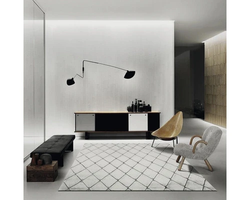 SOLEVITO Vloerkleed Romance Ruit 3D Grijs 160x230 Cm 4 SOLEVITO Vloerkleed Romance Ruit 3D Grijs 160x230 Cm - Afbeelding 4
