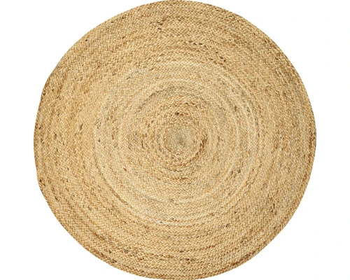 Vloerkleed Natuur Beige ø 160 Cm 1 Vloerkleed Natuur Beige ø 160 Cm