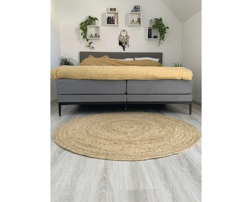 Vloerkleed Natuur Beige ø 160 Cm 6 Vloerkleed Natuur Beige ø 160 Cm - Afbeelding 6