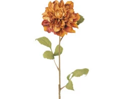 Kunstplant Dahlia Bruin H 71 Cm