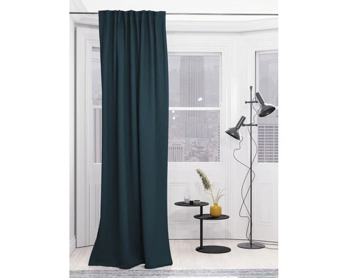 HOMING Verduisterend Gordijn Met Plooiband Kjell Petrol 140x245 Cm 4 HOMING Verduisterend Gordijn Met Plooiband Kjell Petrol 140x245 Cm - Afbeelding 4