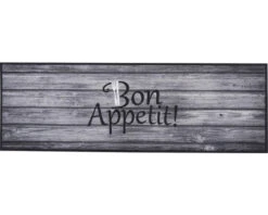 MD ENTREE Loper Cook&Wash Bon Appetit Grijs 50x150 Cm