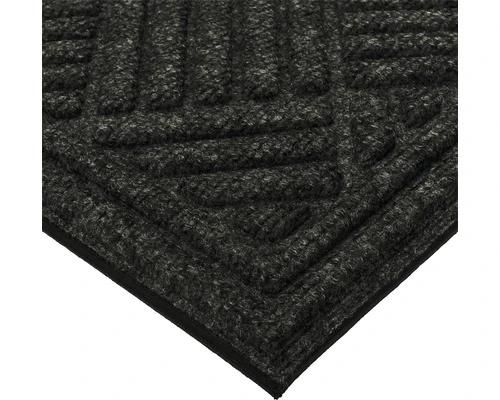 Deurmat Rubber Eco Contures Zwart 60x90 Cm 2 Deurmat Rubber Eco Contures Zwart 60x90 Cm - Afbeelding 2