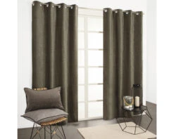 Gordijn Met Ringen Groen 135x245 Cm