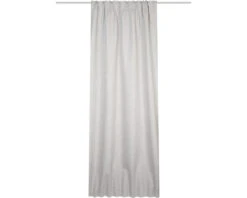 HOME FASHION Verduisterend Gordijn Met Plooiband Sandy Grijs/beige 140x160 Cm