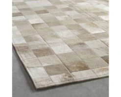 Koeienhuid Patchwork Champagne 124x184 Cm