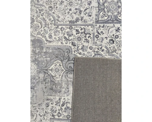 SOLEVITO Vloerkleed Vintage Nela Zilver 160x230 Cm 3 SOLEVITO Vloerkleed Vintage Nela Zilver 160x230 Cm - Afbeelding 3