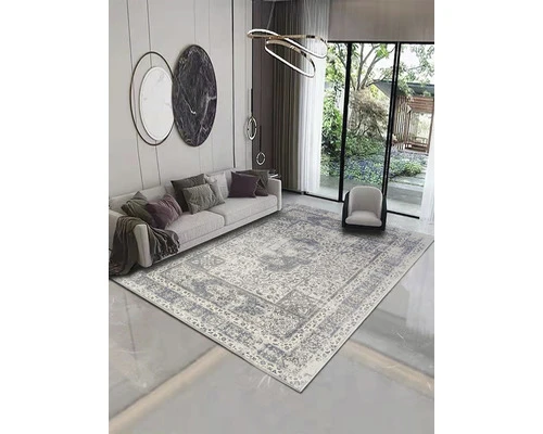 SOLEVITO Vloerkleed Vintage Nela Zilver 160x230 Cm 4 SOLEVITO Vloerkleed Vintage Nela Zilver 160x230 Cm - Afbeelding 4