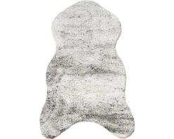 SOLEVITO Schaapsvacht Romance Shape Grijsbruin 55x80 Cm